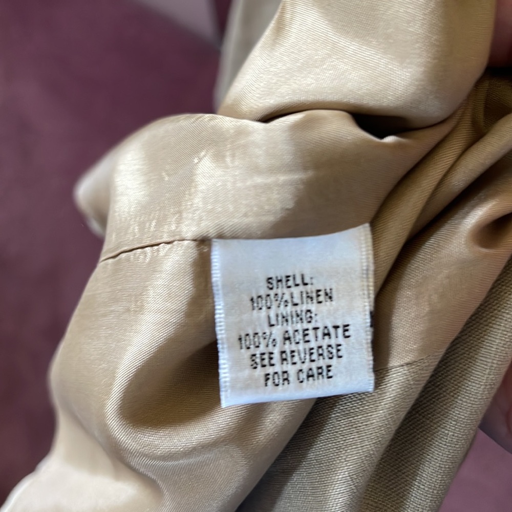 Lined 100% linen dress - Picture 3 of 3